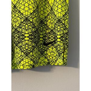 Nike Dri-FIT Men's XL Athletic Shorts Neon Green Black Geometric